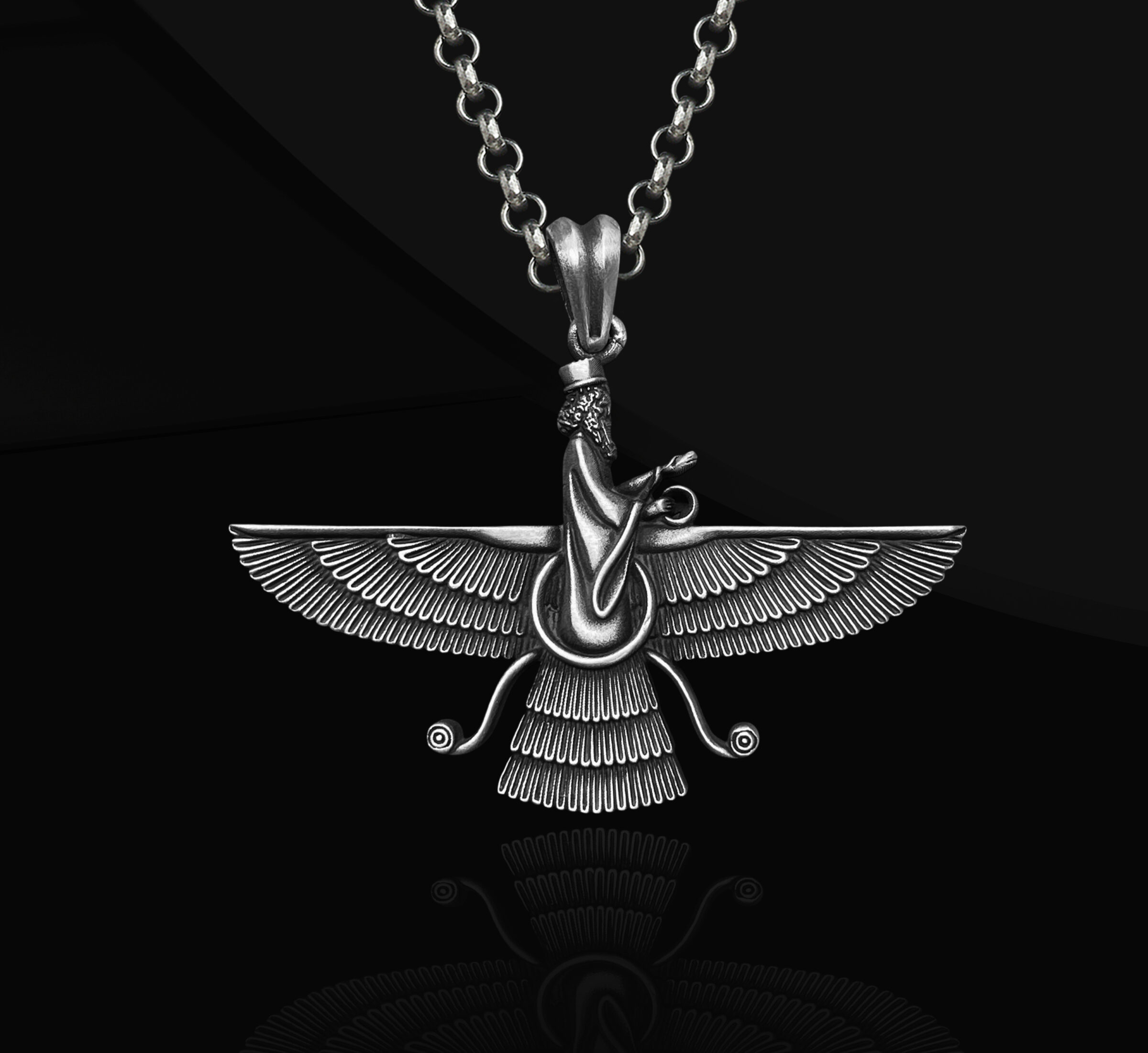 Faravahar Kolye – Pers Sembolü Kolye - Zerdüştlük Sembolü